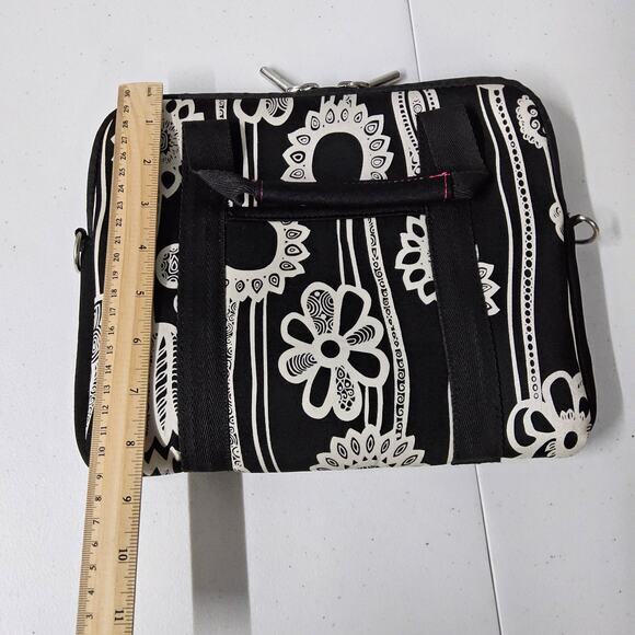 Samsonite Laptop Tablet Ebook reader‎ Bag Carry Neoprene Black With Daisy Print - Picture 12 of 12